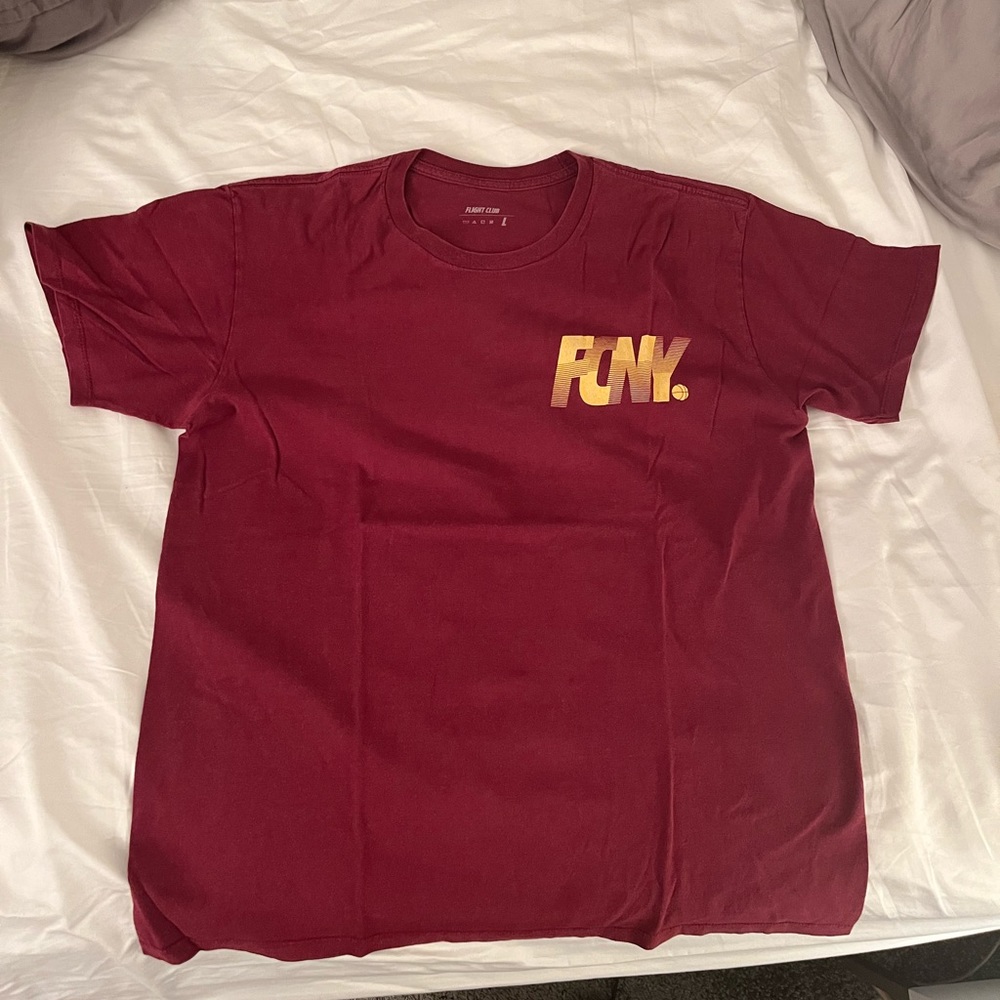Burgundy fight club t shirt